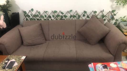 brown sofa