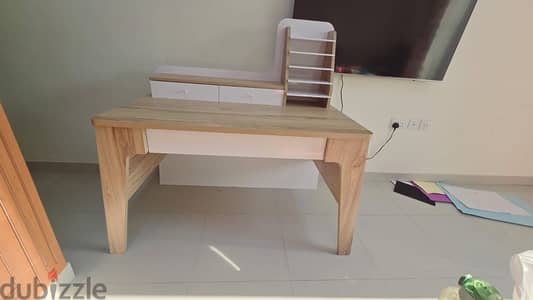 study desk with drawers