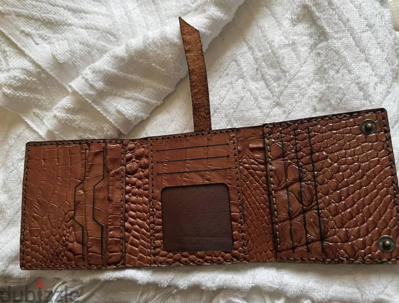 Italian crocodile pure leather wallet 1