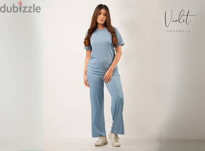 Violet Apparels Women’s Ice Blue Pyjama | Soft Sleepwear | M,L,XL