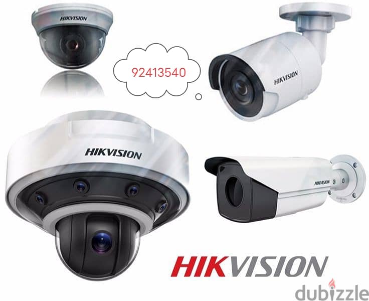 All type of CCTV Camera  Hikvision HD turbo 1080p  Ip camera HD 3