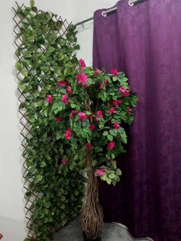 Artificial plant with wall plant 2