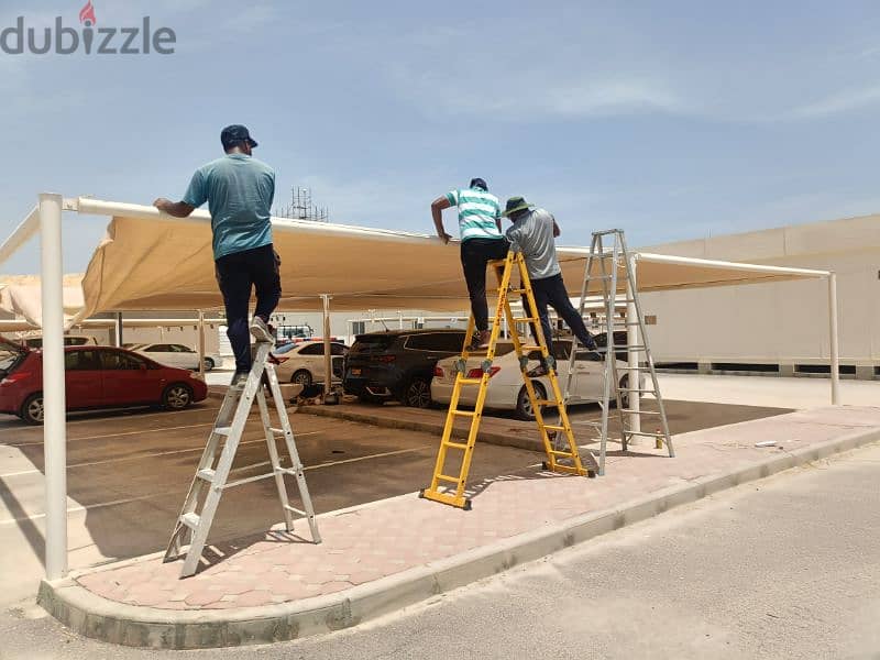 Car Parking Shades Repairإصلاح مظلات مواقف السيارات 15