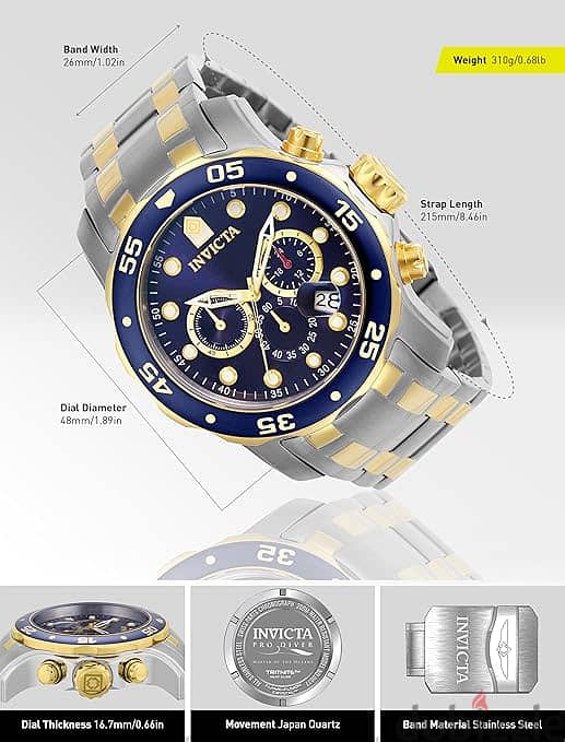 THE INVICTA PRO DRIVER SCUBA 0077 2