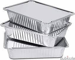 Aluminum food packaging containers