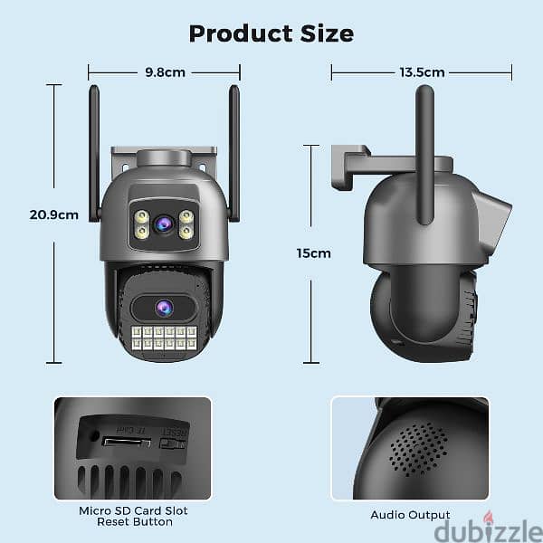 كاميرات مراقبة للمنزل مزدوجه والارخص في السوق 5