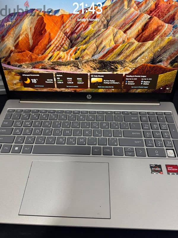 HP laptop Ryzen 7 15.6 inch screen 2