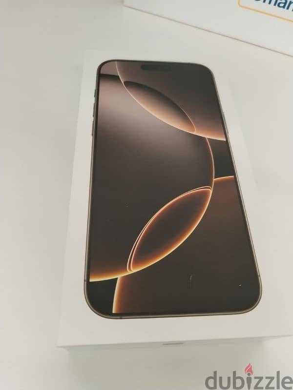 Brand New iPhone 16 Pro Max 256GB fresh from Omantel outlet 0