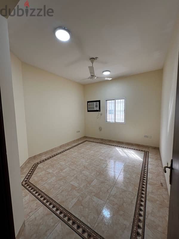 1 BHK with 2 toilets. A/c in living and bedroom 4