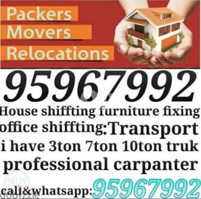 House shiffting office shiffting furniture fixing transport