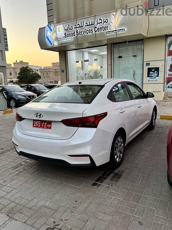 Hyundai Accent 2020 Model For Rent in Good condition 2