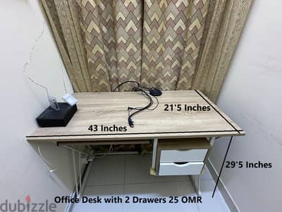 Work Table with 2 drawers just a month old