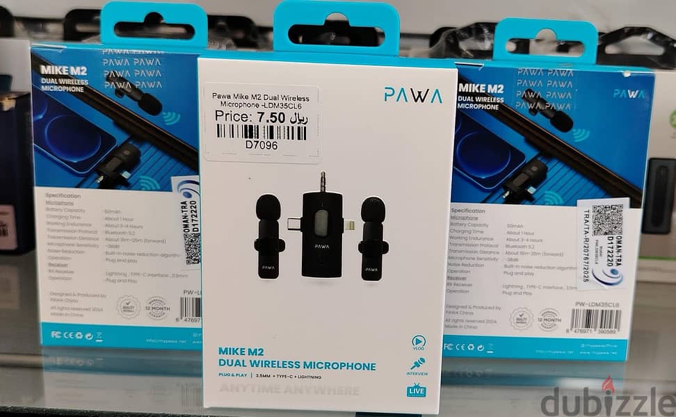 Pawa Mike M2 Dual Wireless Microphone - LDM35CL6 1