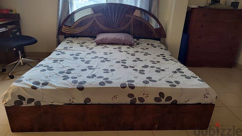 double bed with mattress 0