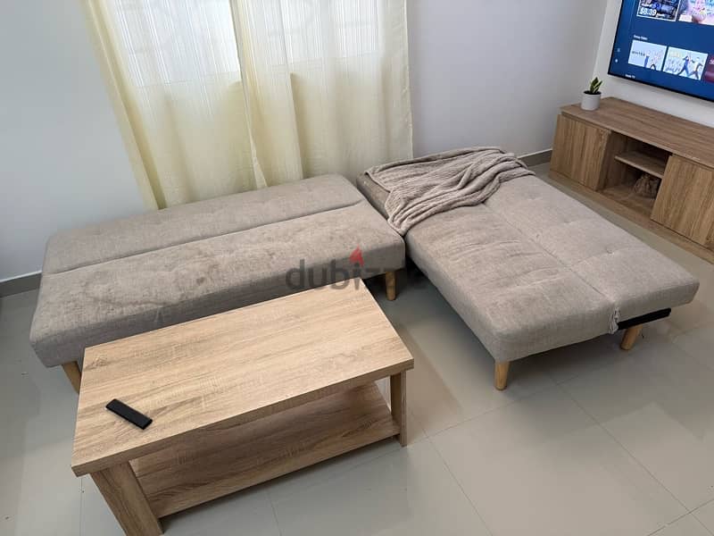 sofa, coffee table, tv table 2