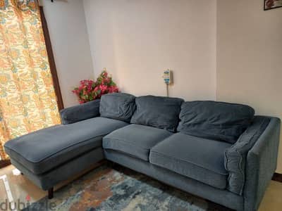 L Shape Sofa + IKEA Carpet + IKEA table