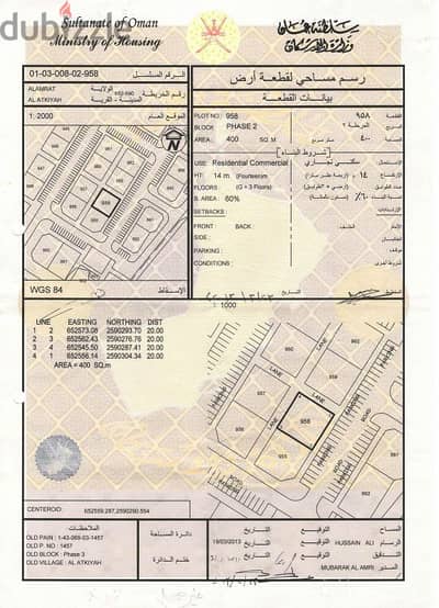 سكني تجاري ثاني قطعة من شارع مسقط- قريات في العتكية- المالك