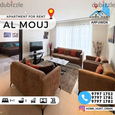 AL MOUJ | FULLY FURNISHED 2+1 BHK MODERN APARTMENT FOR RENT