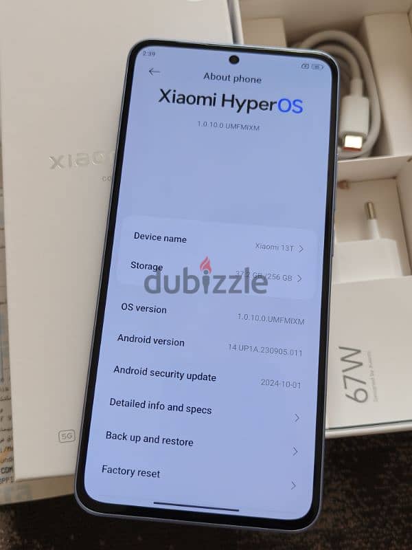 Xiaomi 13t 256gb 12gb used 2 week 6