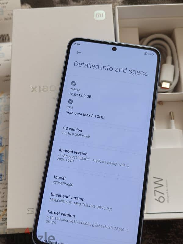 Xiaomi 13t 256gb 12gb used 2 week 7