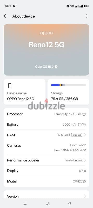 Oppo Reno12 5G 24GB Ram 256GB