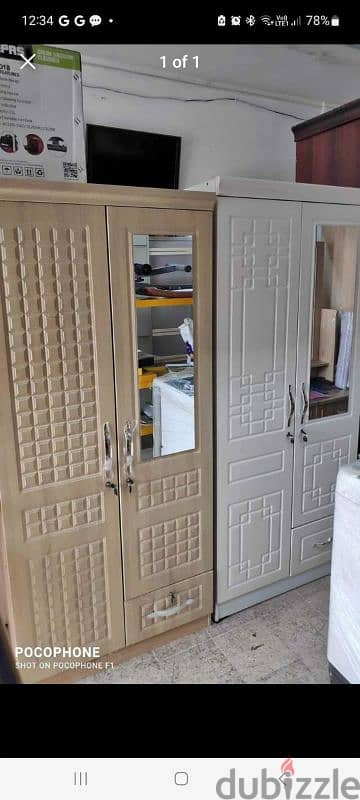 New 2 Door Cupboard White Or Classic Quantity available Clearance Sale