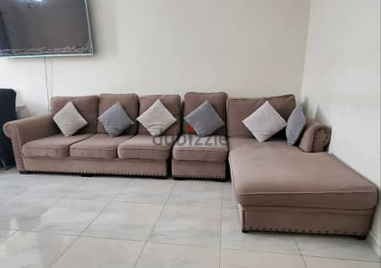 L shape sofa set