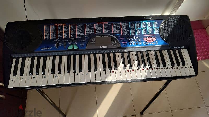 Casio CTK 495 keyboard with the stand and seat 5