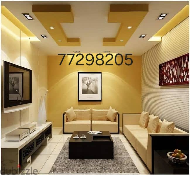 Gypsum Board Installation Paint work and Interior Design Services 3