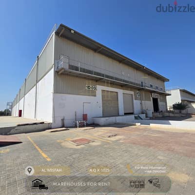 For Rent: Ready Warehouses in Al Misfah Area