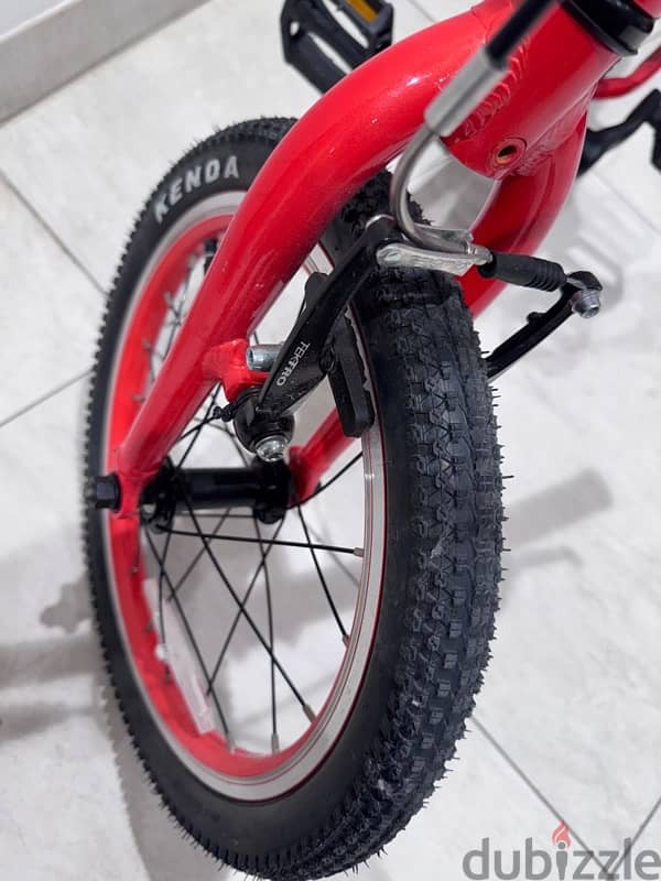 kids bike bicycle red spartan tektro 1