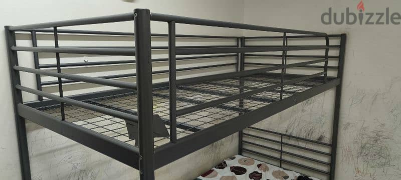 Bunk bed frame, silver-colour, 90x200 cm for kids 3