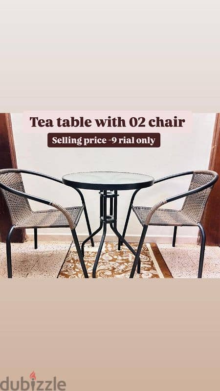 Tea Table with 2 chairs 0