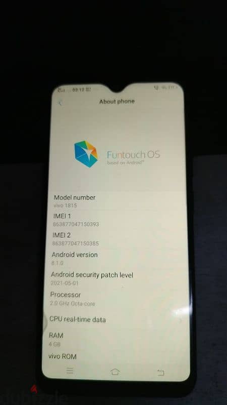 vivo y93 mobile fresh condition 3/32 arjent sell 2