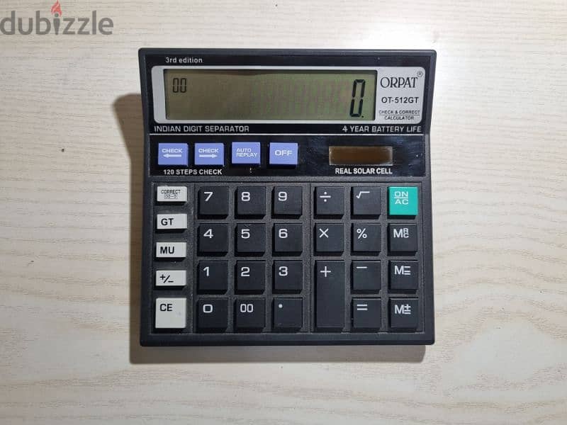 ORPAT OT-512GT PROFESSIONAL CALCULATOR 1