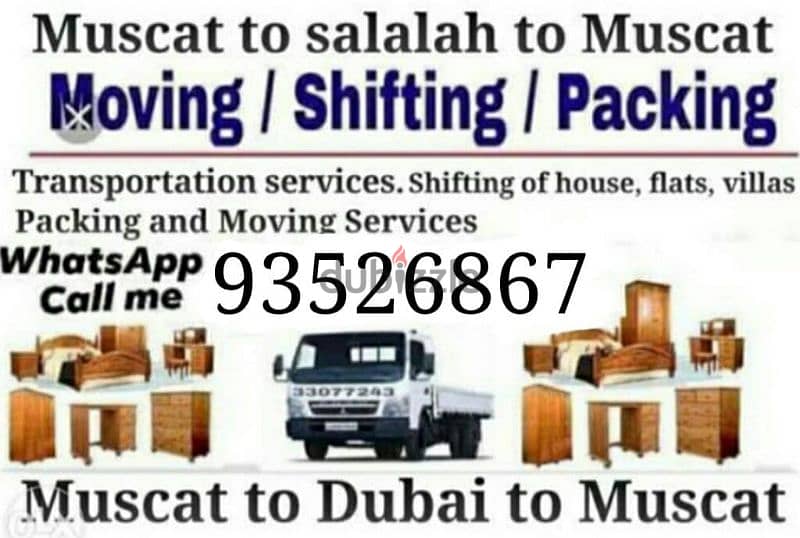 muscat furniture house shiftingg low price 0