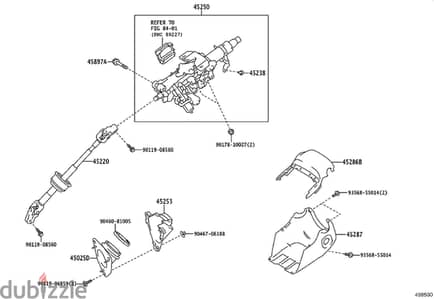 Lexus ES300,ES350,NS200,UX200 Steering Column Assembly-Repair&Programm