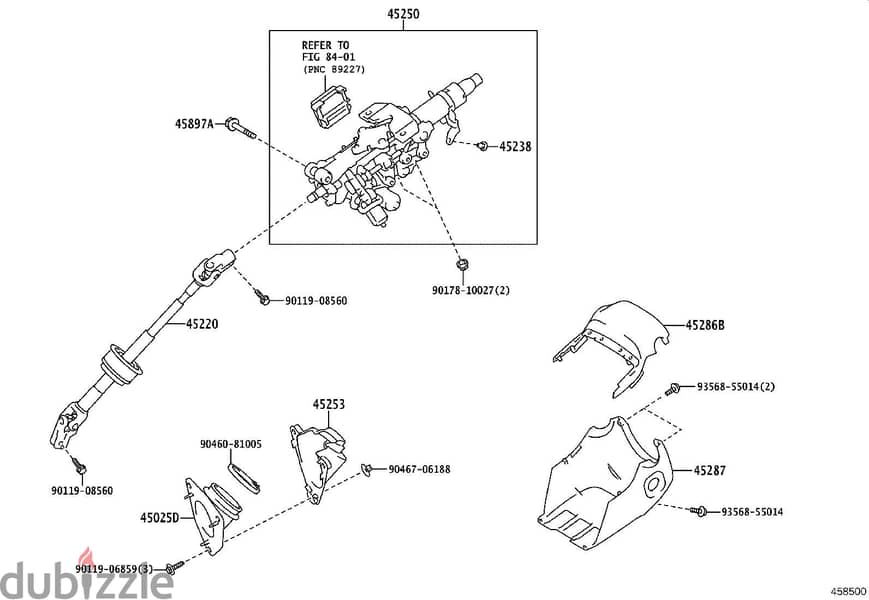 Lexus ES300,ES350,NS200,UX200 Steering Column Assembly-Repair&Programm 0