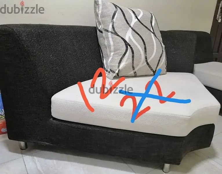 Luxury Sofa Triangle Shape big size with Pillow, single seater 0