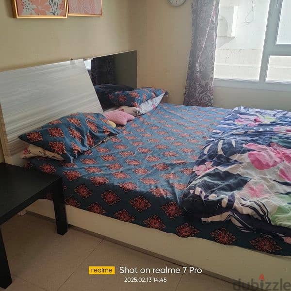 Bed Room set ( home centre) Good condition with  new mattress 1