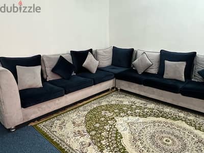 Sofa (Blue & Grey)