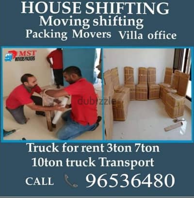 HOUSE MOVING & PACKING TRANSPORT SERVICE OMAN