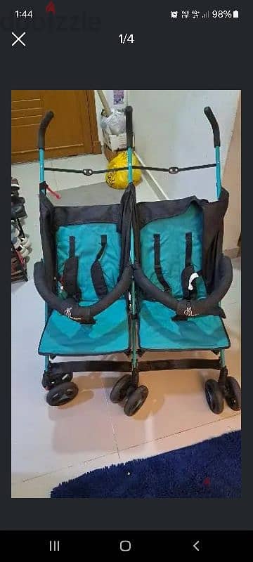 rarely used double stroller good condition