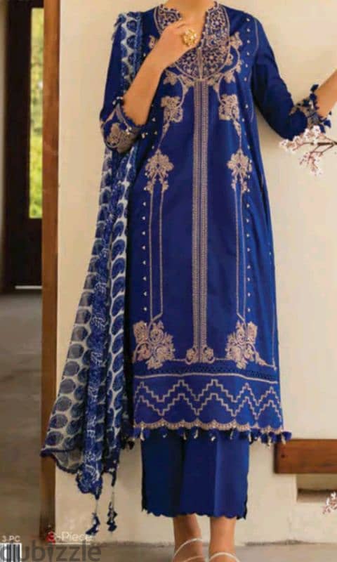 Three piece pakistani brand new design Eid collection 3