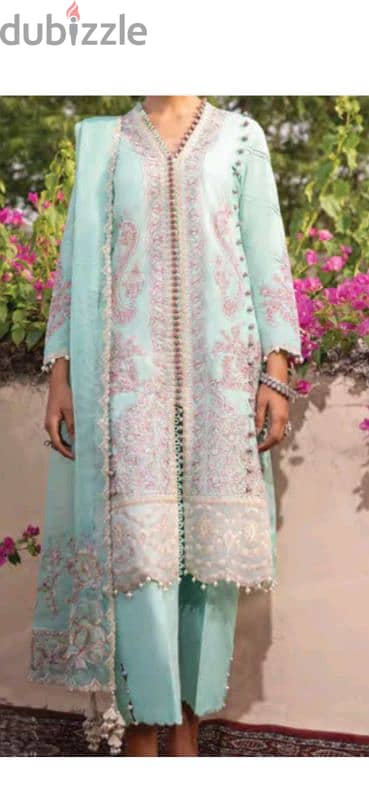 Three piece pakistani brand new design Eid collection 5