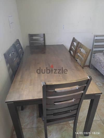 Dining table with 6 chairs