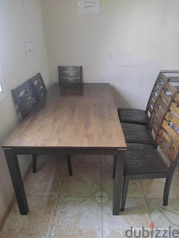 Dining table with 6 chairs 2