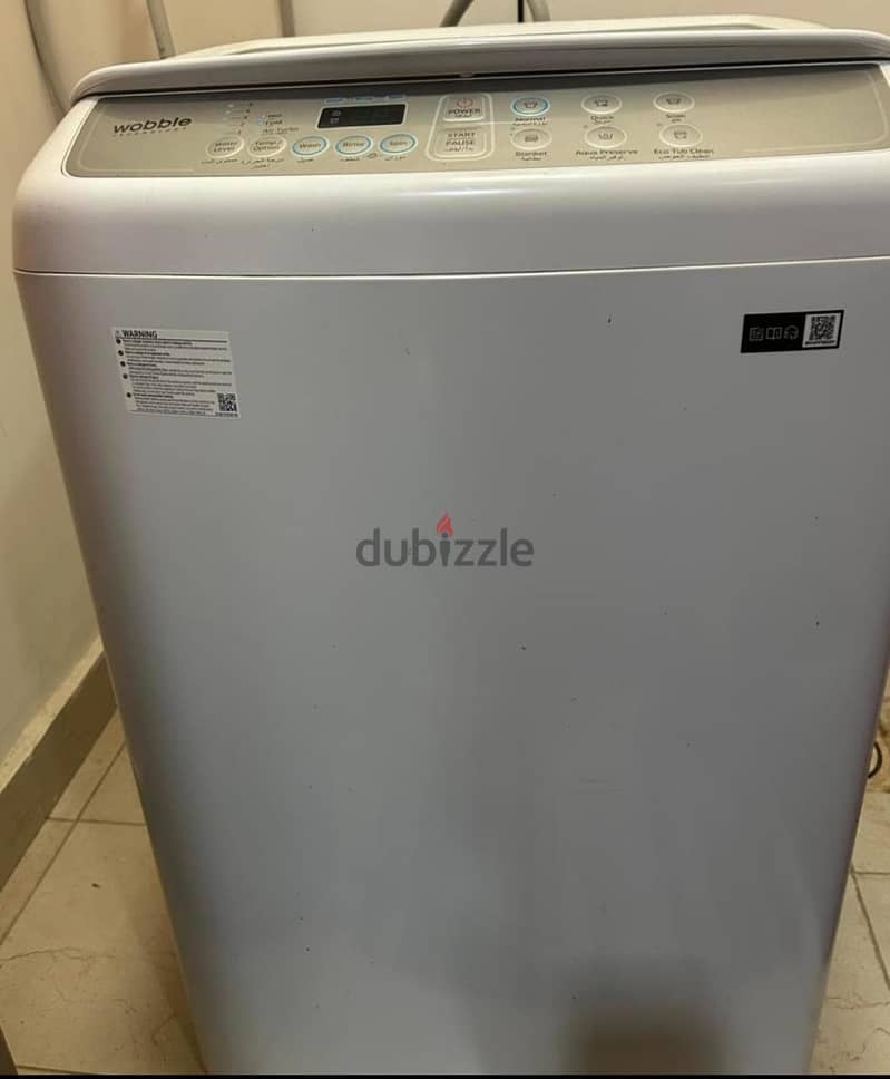 2 Years used Samsung Washing Machine for Sale in Ghala,Muscat 2