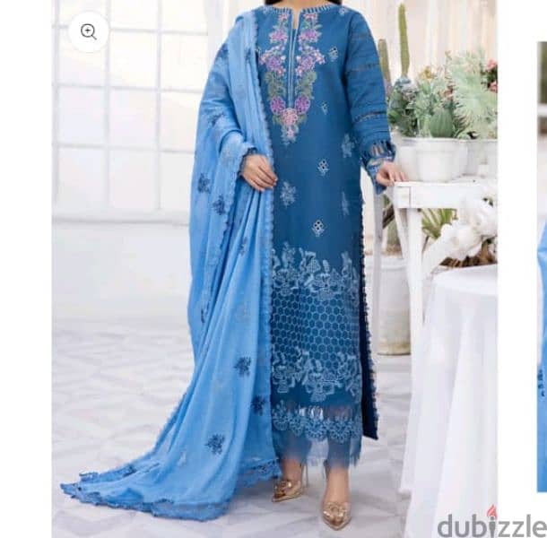 Three piece pakistani brand new design Eid collection 12