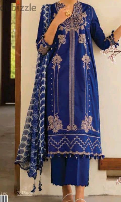 Three piece pakistani brand new design Eid collection 16